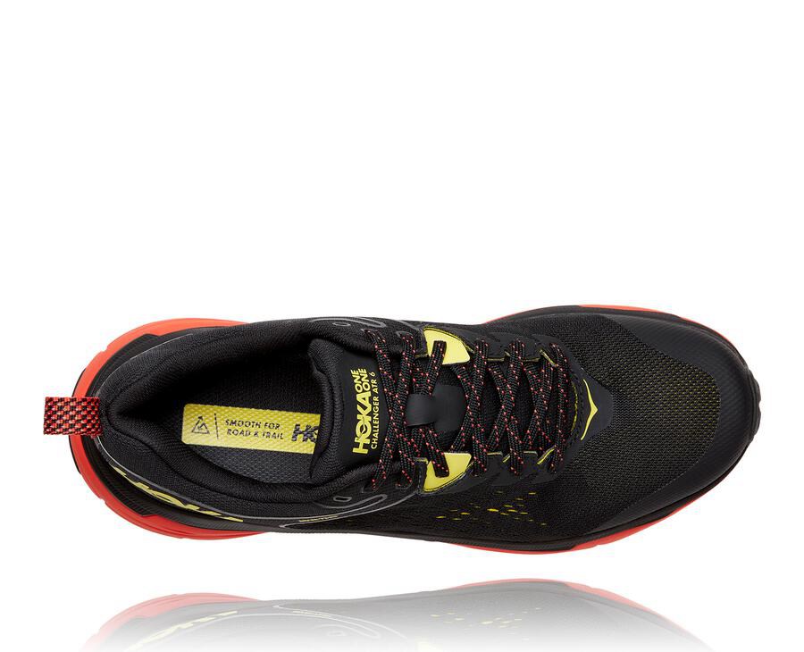 Hoka Australia One One Challenger ATR 6 GORE-TEX - Mens Trail Shoes Black/Red - MDFXQ-9513